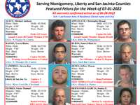 Montgomery County Crime Stoppers Featured Felons For 07/01/2022