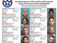 Montgomery County Crime Stoppers Featured Felons For 9/23/2022