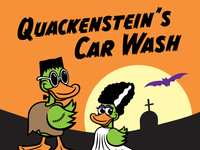 Spooktacular Fun at Quackenstein’s Car Wash!