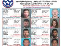 Montgomery County Crime Stoppers Featured Felons for 01/27/2023