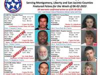Montgomery County Crime Stoppers Featured Felons for 06/02/2023