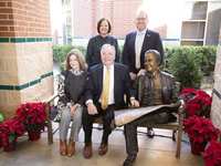 Howard Hughes Honors Coulson Tough With Life-Sized Sculpture at Namesake Elementary