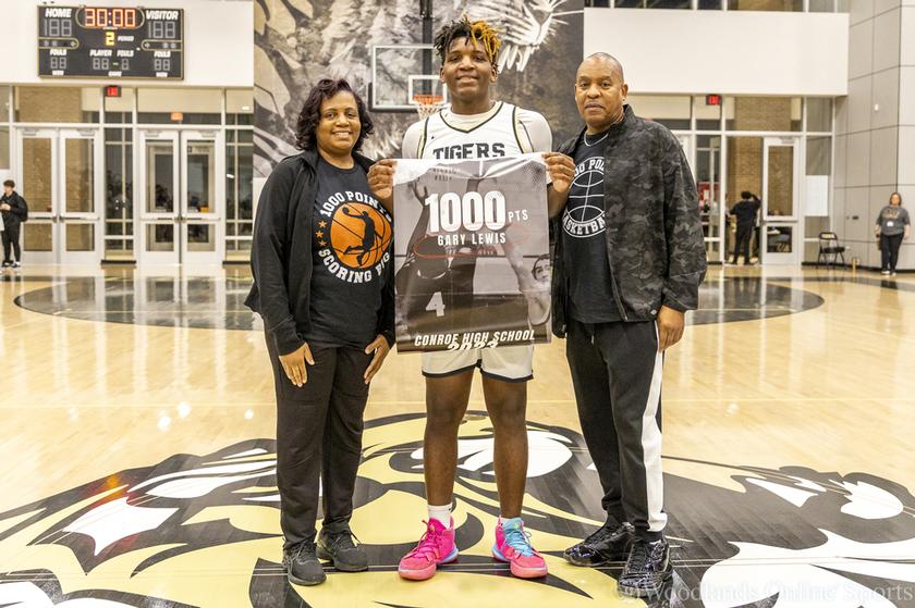 HS Boys Basketball: Conroe Tiger Gary Lewis Notches His Name in History by Breaking 1,000 Career Points
