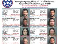 Montgomery County Crime Stoppers Featured Felons For 03/08/2024