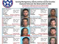 Multicounty Crime Stoppers Weekly Report: Featured Felons for 03-15-2024 in Montgomery, Liberty, and San Jacinto Counties