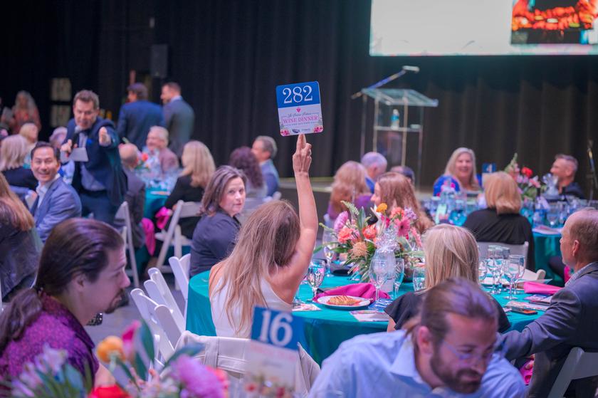 This year’s Wine Dinner welcomed a record number of guests and raised a record amount to fund scholarships for local students pursuing the fine arts in higher education.