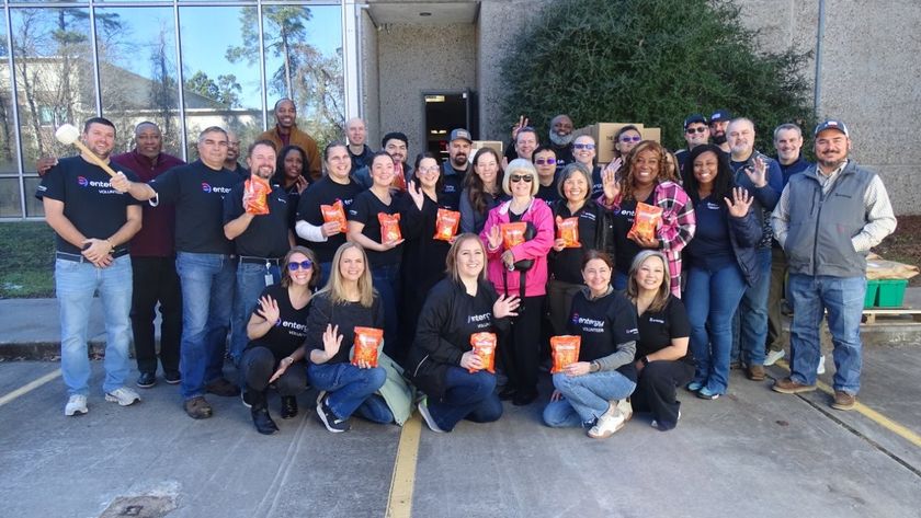 Entergy Texas offices in The Woodlands filled with volunteers for meal-packing event