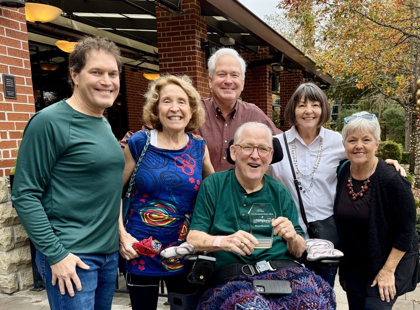 Bruce Bramlett. Back Row: David Bond, Sharon Durion, Steve Benson, Donna Bramlett and Roxanne Davis