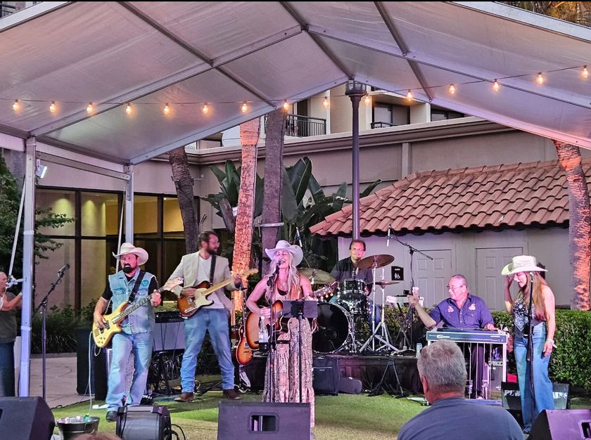 June and her band put on a live showcase at the San Luis Resort in Galveston as part of her No. 1 celebration.