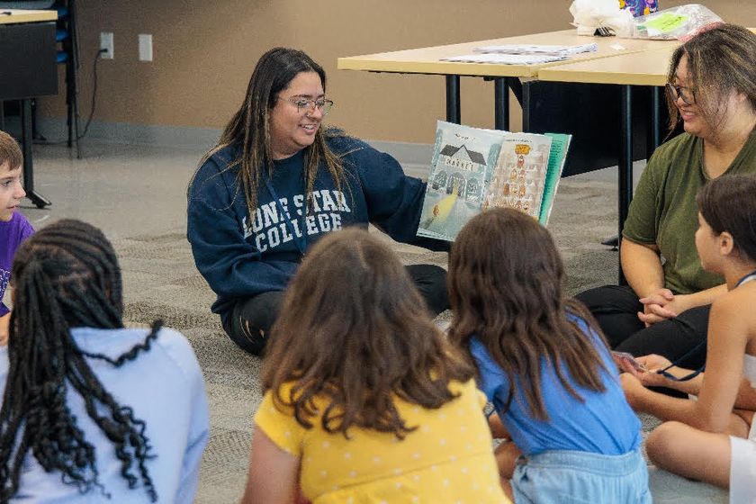 LSC-University Park faculty and students in the Associate of Arts in Teaching (AAT) program led the annual Lions Summer Reading Program for students exiting grades 2–6. The program aims to close summer learning gaps through fun, literacy-rich activities that boost reading confidence and prepare students for the upcoming school year.