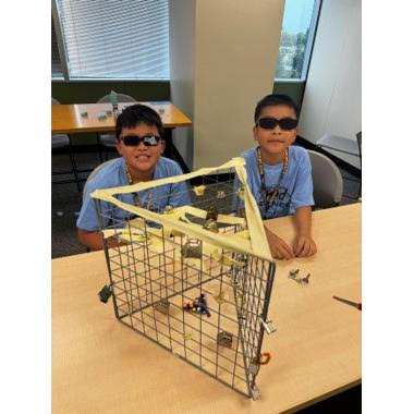 Campers explored real-world science applications during the Secret Agent Lab session of Mad Science’s STEM Camp, held at LSC-University Park, where they used forensic techniques to solve hands-on mysteries.