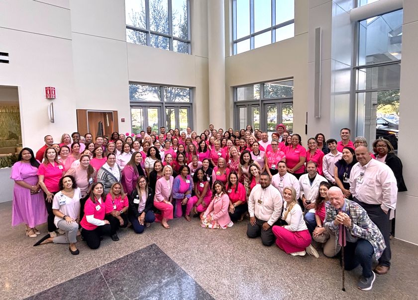 Houston Methodist The Woodlands Hospital is pink with a purpose