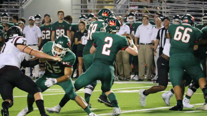 HS Football Highlights: George Ranch Longhorns at The The Woodlandslanders - 9/22/17