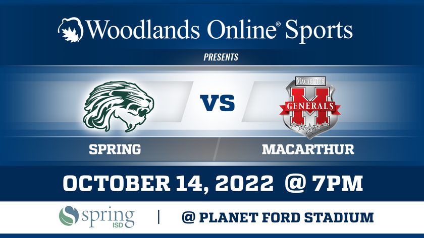 Woodlands Online High School Football at Planet Ford Stadium: Spring vs MacArthur - 10/14/22