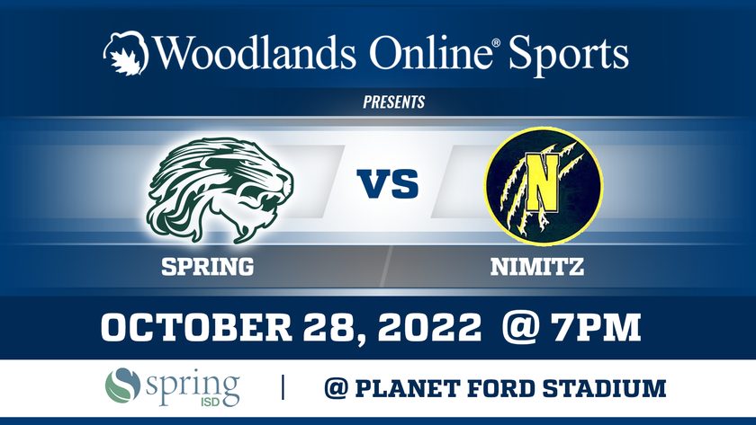 Woodlands Online High School Football at Planet Ford Stadium: Spring vs Nimitz - 10/28/22