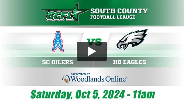 South County Football League (SCFL): SC Oilers vs HB Eagles Blue - 10/05/24 at 11:00 AM